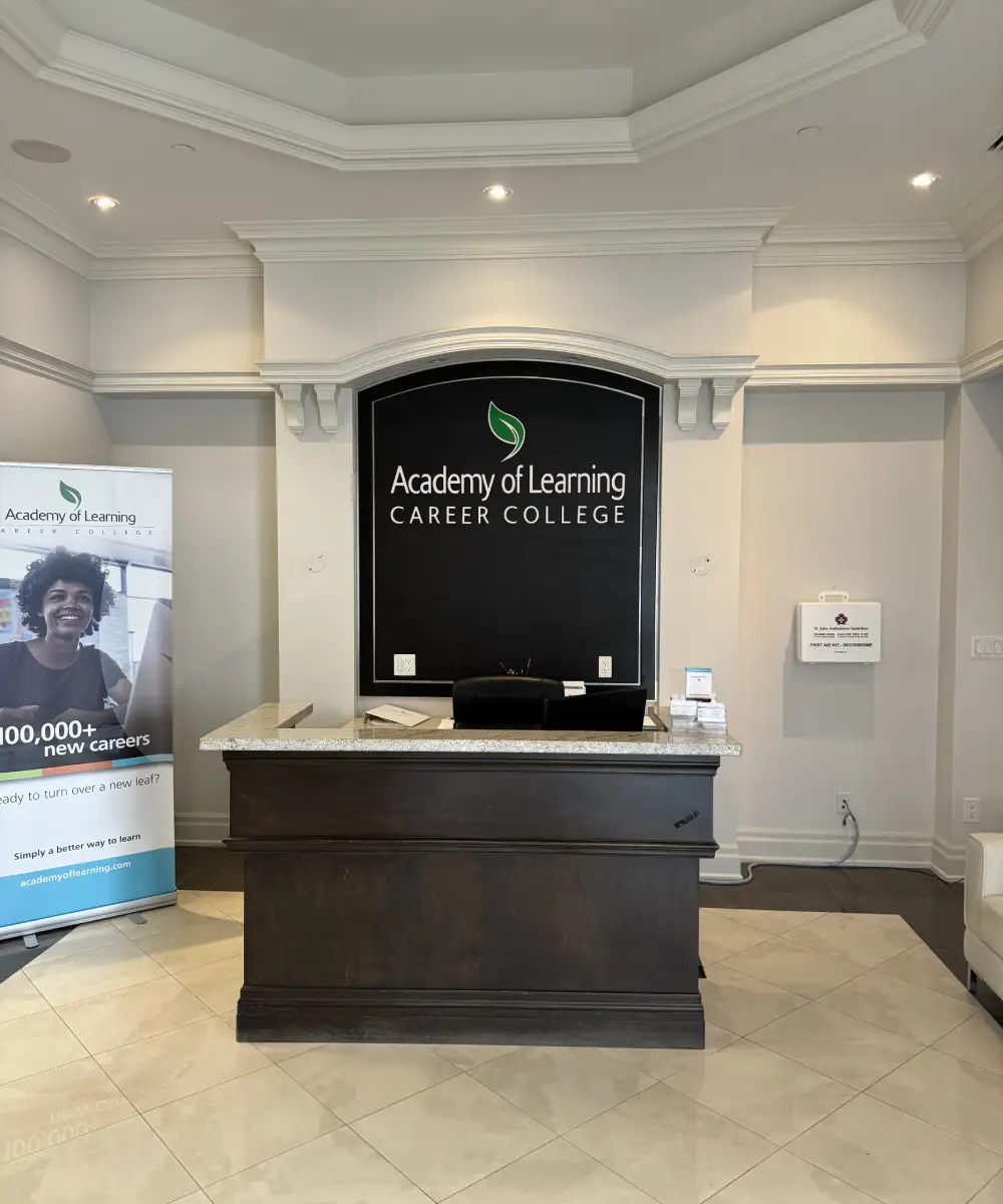 Academy of Learning Career College Brampton East Reception Area